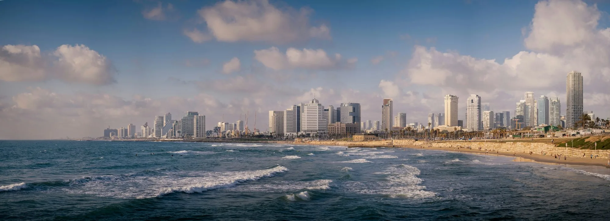 Tel Aviv skyline and coastline